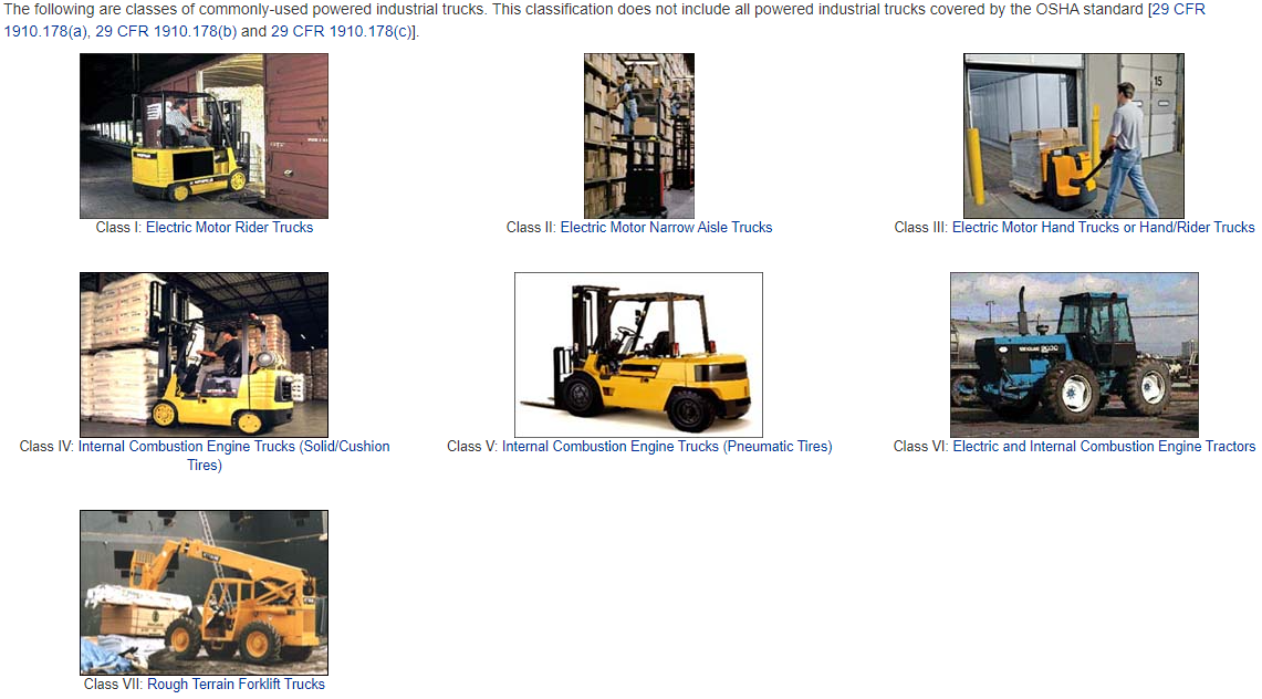 Powered Industrial Trucks (PITs) JSABuilder